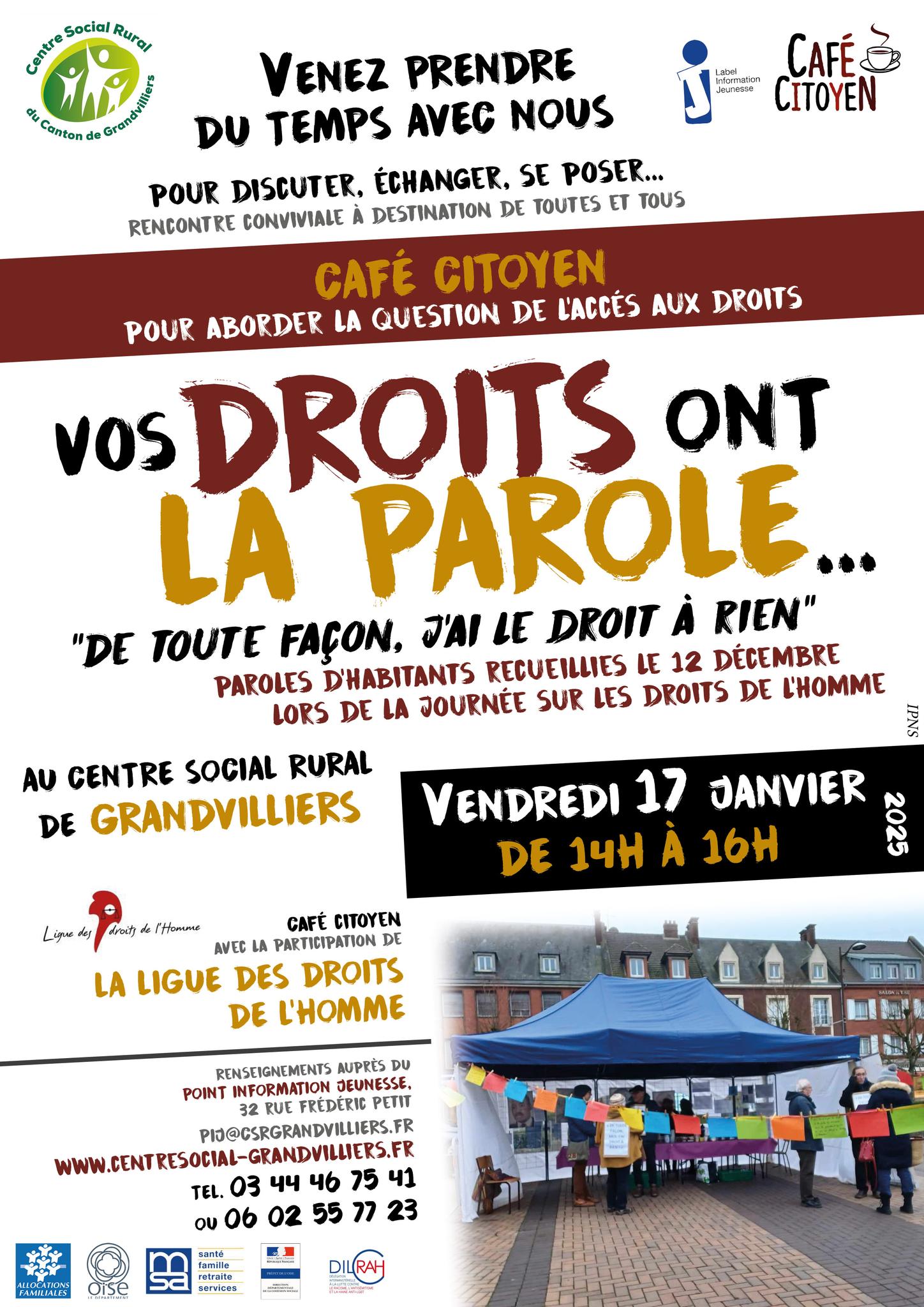 Café citoyen @ centre social rural Grandvilliers